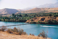 Ходжикентское водохранилище на реке Чирчик