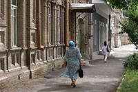 Пешеходная дорожка в русском квартале Самарканда